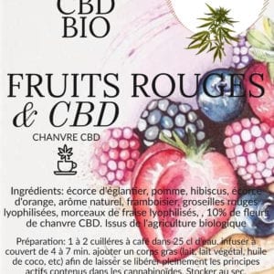 INFUSION "TERRE DE CHANVRE" Fruits rouges, 35 grammes