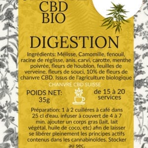 INFUSION "TERRE DE CHANVRE" Douce digestion, 35 grammes